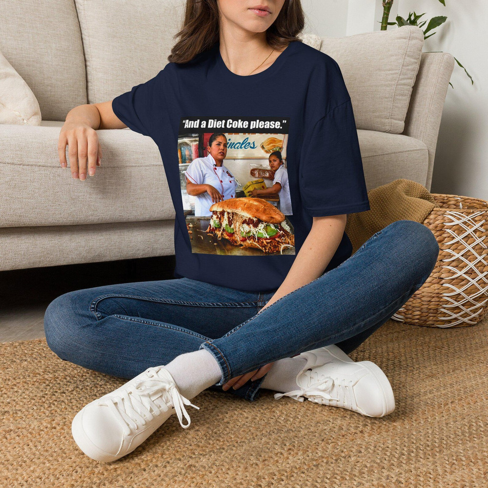 Street Food Scene T Shirt Navy